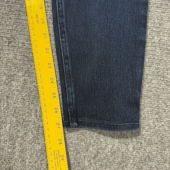 Spanx Jeans Womens 1X Skinny Ankle Blue Darkwash High Rise Pull On - Picture 6 of 9